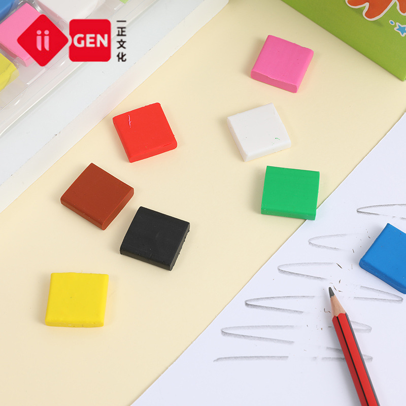 Rubber Eraser Kneaded - 8 قطعة/الوحدة عالية الجودة لون الحلوى