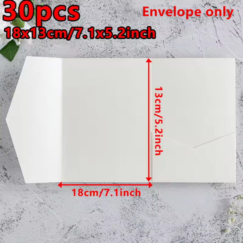 30 قطعة 18x13 سنتيمتر المغلفات - مراجعة Stationery Supplies Business وسعره