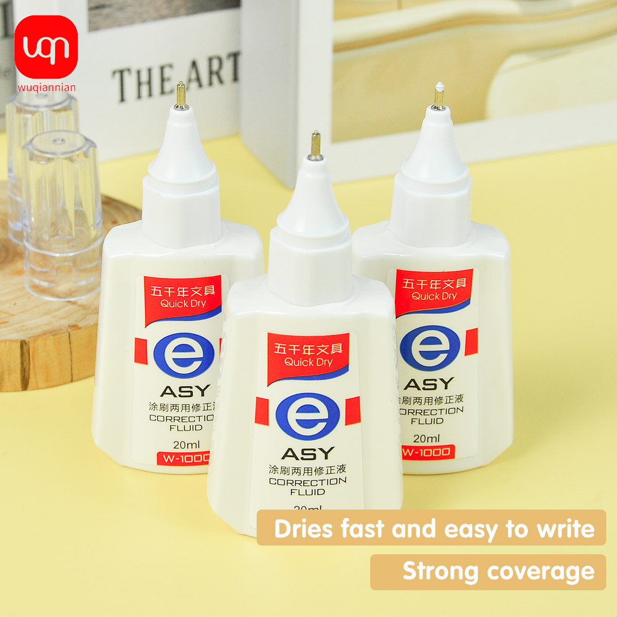 سائل تصحيح سريع الجفاف من WQN، - مراجعة Correction Fluid White وسعره