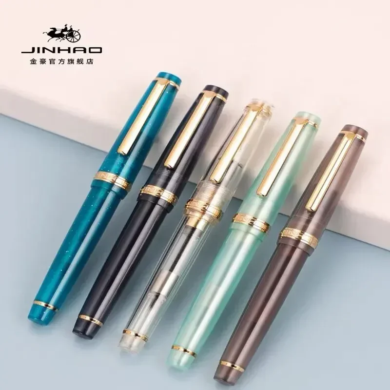Jinhao 82 قلم حبر فاخر شفاف ال - مراجعة Stationery Supplies Business وسعره
